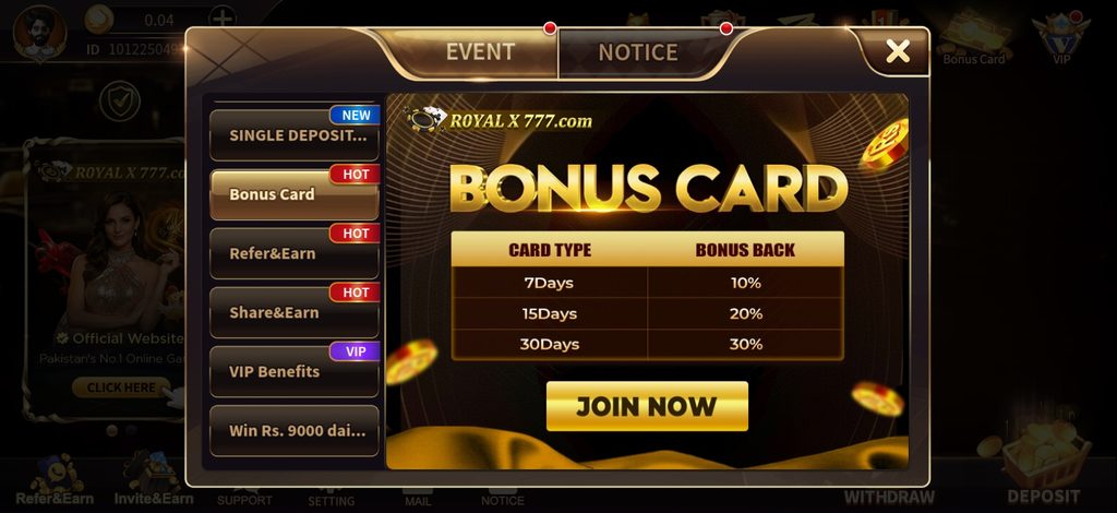 Royal X Casino Game